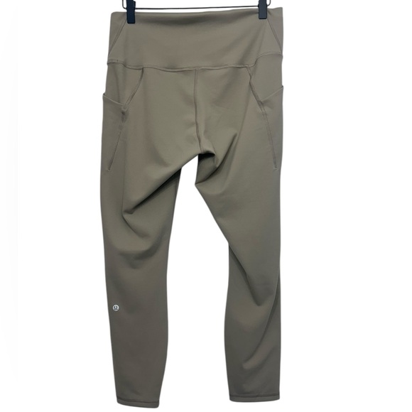 Lululemon Athletica Wunder Train HR Tight 25” Pockets Size 12 Warm Ash Gray NWT - Picture 5 of 5